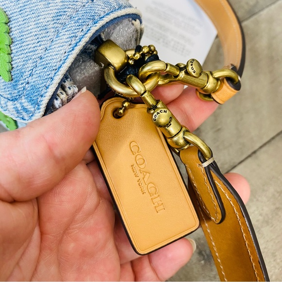 NWT Coach SMALL Cherry Denim Tabby 20 Shoulder Bag Crossbody - Picture 15 of 16